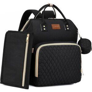 Diaper Bag Backpack with Changing Pad Pacifier Case, Baby Bag for Boy Girl